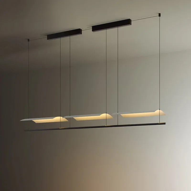 Modern LED Pendant Chandelier 20 Plus Heads Iron Plated Cord Pendant Touch Switch AC 90-260V Living Room Dining Room