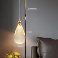Nordic LED Pendant Light Acrylic Iron Plated Single Cord Ceiling Lamp 90-260V