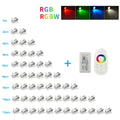 IP65 RGB Mini LED Recessed Spotlight 3W DC 12V 27mm Cutout 30 Degree Brushed Stainless Aluminum PWM Dimmable Stair Ceiling RV