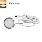 USB 5V Ultra Thin LED Cabinet Spotlight 10W 5730 LED Aluminum Surface Mount 60mm Round Warm White Cool White Indoor RV Caravan