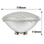 PAR56 LED Pool Light 18W 35W 54W IP68 AC/DC 12V RGB Remote Warm White Cool White D178mm