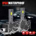 D1S D2S D2R D3S D4S D4R D5S D8S LED Headlight 35W 6000K Canbus All-in-One Fan Cooled 2-Pack