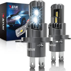 KaTur H1 H3 H4 H7 H8 H11 9005 9012 LED Headlight Bulb 6500K 360° Plug-Play 12V 2 Pack