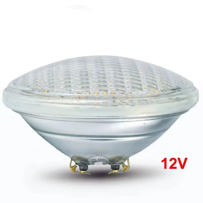 PAR56 LED Pool Light 18W 35W 54W IP68 AC/DC 12V RGB Remote Warm White Cool White D178mm
