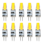 G4 LED COB Bulb 6W 250lm 360° CRI 80+ DC 12V Warm Cool White 10-Pack Chandelier Spotlight