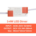 Isolated Constant Current LED Driver 1-3W 4-7W 8-12W 18-24W 36W 260-300mA AC 85-265V