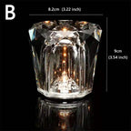 Diamond Crystal LED Night Light Rechargeable Atmosphere Table Lamp Bedroom Bedside Bar Restaurant 0.5W