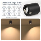 GU10 LED Surface Mounted Adjustable Ceiling Spotlight 30 Degree Rotation Aluminum AC 110-265V Black White Living Room Bedroom Kitchen
