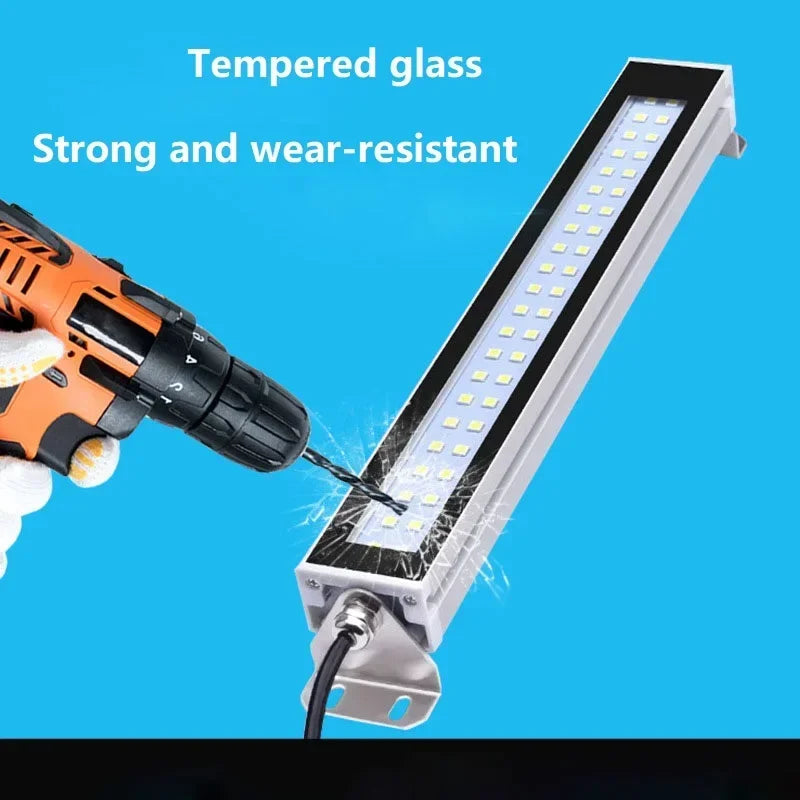 LED CNC Machine Tool Work Light AC 100-230V IP67 Waterproof Aluminum Alloy Workshop Lathe