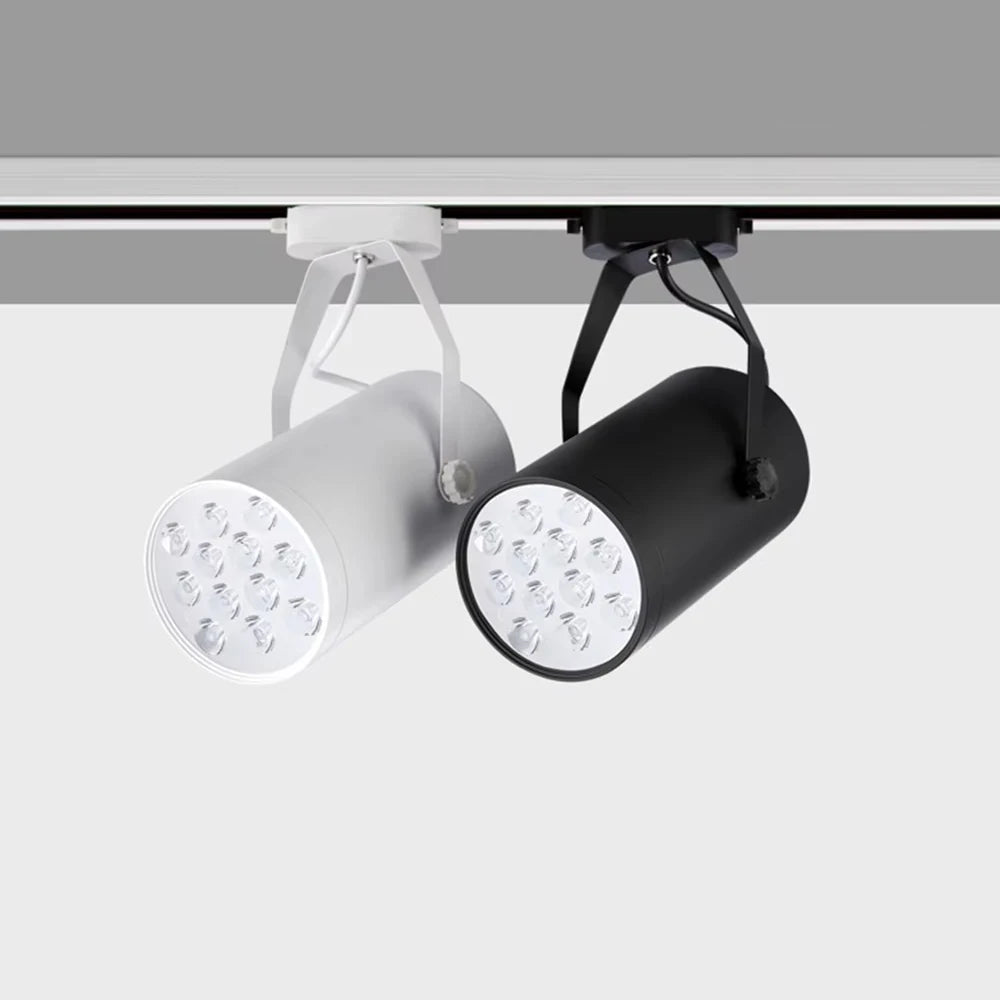 LED Track Light 6W 12W Aviation Aluminum Cree Chips 24° CRI 80+ 100-110lm/W AC 85-265V