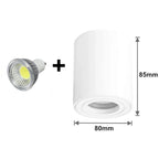 GU10 Replaceable Surface-Mounted LED Downlight 9W 12W 15W CRI 80+ 100-110lm/W AC 85-265V