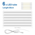 25W T8 LED Tube 50cm SMD2835 120° CRI 80+ AC 85-265V Warm Neutral Cool White Aluminum