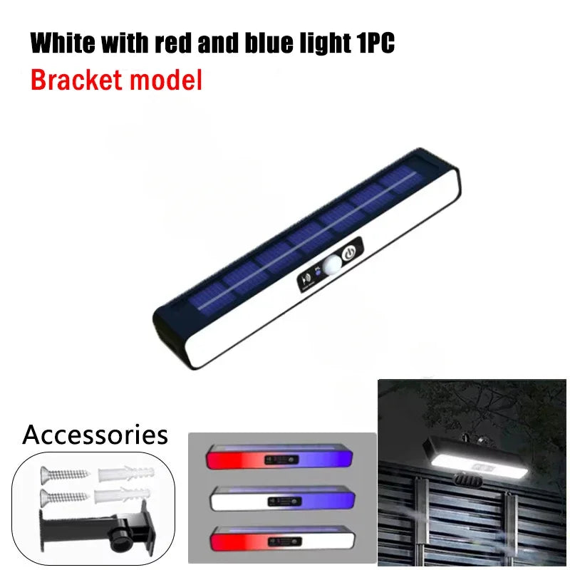 BALDR COB Solar LED Wall Light 1500lm 270° PIR 3-Mode Remote IP65 2200mAh 227x84mm