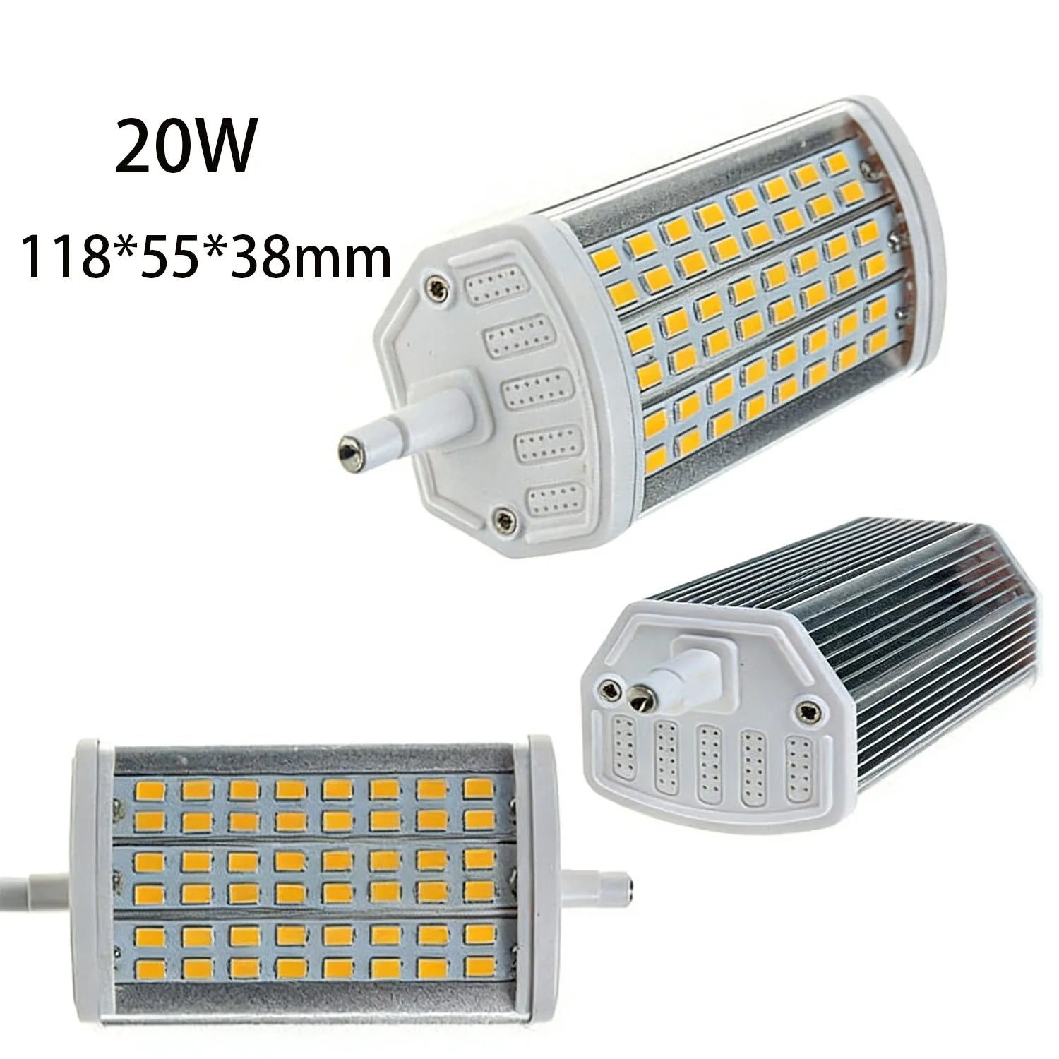 R7S LED Tube 15W 20W 25W 30W 78mm 118mm 135mm 189mm Epistar 120lm/W 270° AC 85-265V