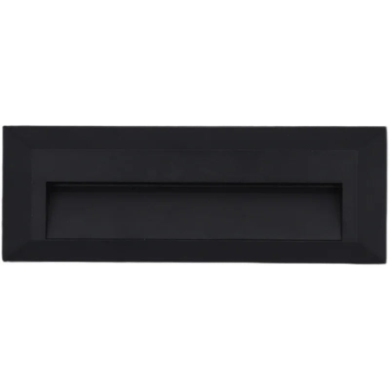 6W 9W 12W IP65 LED Wall Lamp Black Aluminum Tempered Glass AC 85-265V DC 12V Warm Cool White