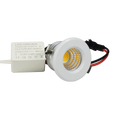 Mini COB LED Recessed Downlight 3W 270lm IP44 Dimmable 30mm Cutout Aluminum AC 85-265V Cabinet Showcase Spotlight