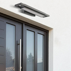 IP65 LED Outdoor Wall Lamp 15W 24W Black Aluminum Acrylic Baked Finish AC 110-240V Porch Doorway Corridor Balcony Garden Sconce