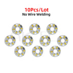 5V DC LED Light Board SMD5730 ≤3W 6 LEDs D31mm 9-Color 10-Pack Aluminum Substrate RoHS
