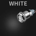Metal LED Indicator Pilot Light Nickel Plated Brass 6mm 8mm 10mm 12mm 14mm 16mm 19mm 22mm IP65 Waterproof Panel Mount