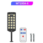 Solar LED Street Light PIR Motion Sensor 3 Modes Remote Control IP65 ABS 6V 5W Panel 4 to 8 Panel Configurations Garden Courtyard