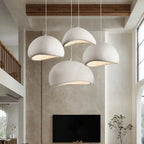 Nordic Wabi-Sabi Hand Knitted LED Pendant Light Single Head PP Plastic Cord Pendant AC 90-260V Living Room Dining Room