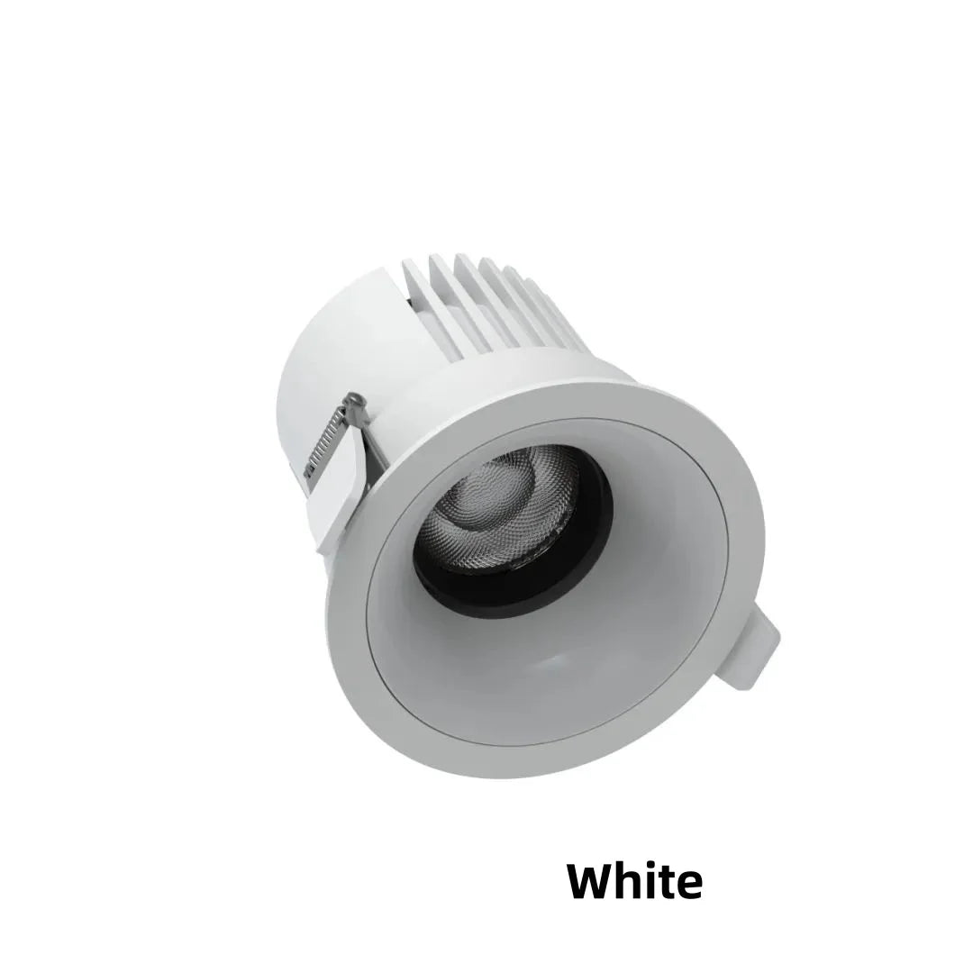 Dimmable COB LED Recessed Downlight 7W 9W 12W 15W 18W 20W 4 Beam Angles CRI 92+ 85-265V