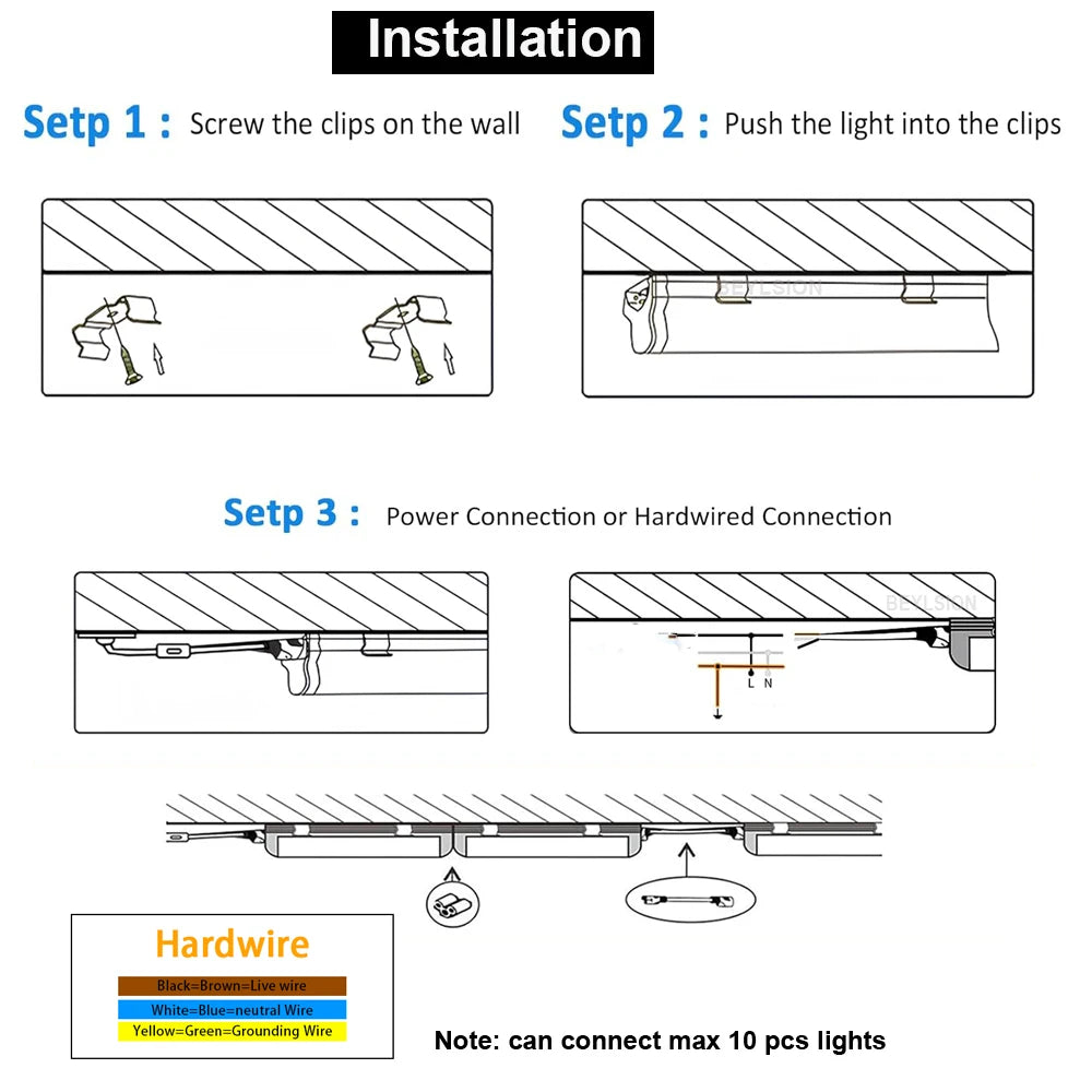 T8 V-Shape Integrated LED Tube Light 3FT 4FT 5FT 30W 40W 50W SMD2835 100-120lm/W AC 85-265V