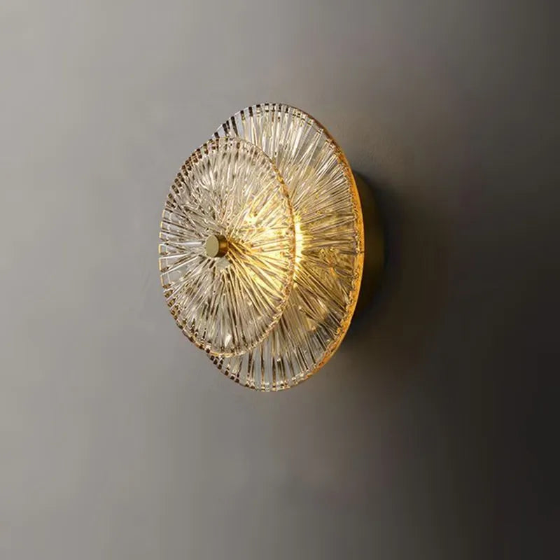 Nordic Luxury Minimalist Glass Stone LED Wall Lamp Up Down AC 90-260V Bedroom Corridor