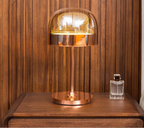 Post-Modern Italian Style Glass Table Lamp Iron Touch Switch AC 100-240V 3-5m² Bedroom
