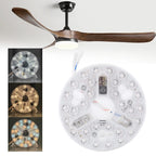 5.3-Inch LED Ceiling Fan Light Kit 15W 3-CCT 3000K 4200K 6500K Dimmable AC 95-265V Retrofit