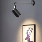 Telescopic Adjustable Arm COB LED Wall Spotlight 7W 12W 20W 30W Black White AC 90-260V