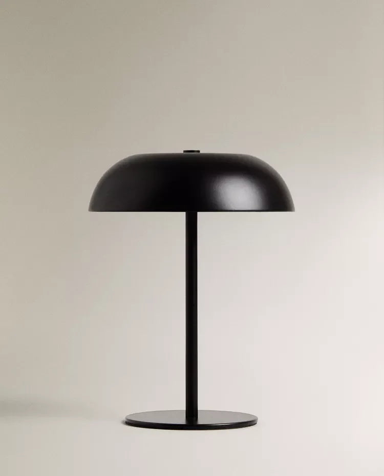 Wireless Rechargeable LED Table Lamp 3W Dimmable Touch Switch 3-Color Mode Iron Portable
