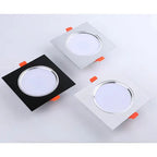Dimmable Square LED Recessed Downlight 3W 5W 7W 9W 12W 15W CRI 85+ 120° AC 110-220V