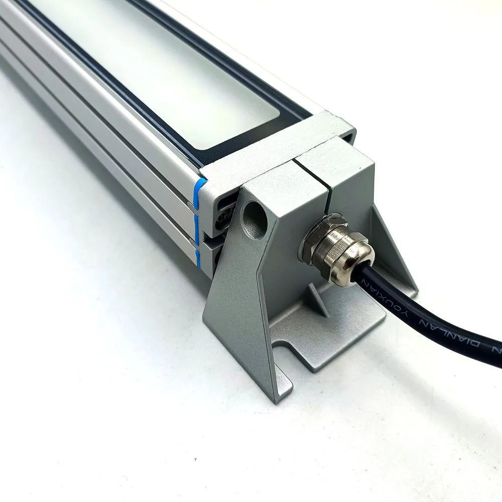 24W 30W IP67 LED Industrial CNC Machine Work Light SMD2835 Frosted Glass 360° DC 24V AC 100-250V