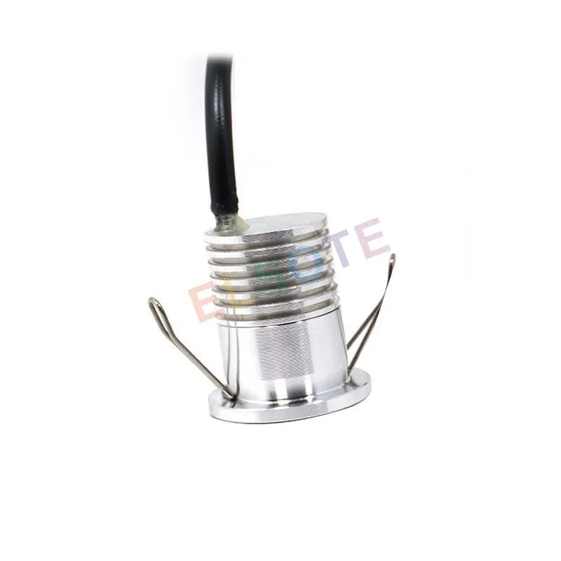 IP65 RGB RGBW Mini LED Recessed Spotlight 3W DC 12V 27mm Cutout Dimmable Remote Control 30 Degree Aluminum Nickel Ceiling Stair