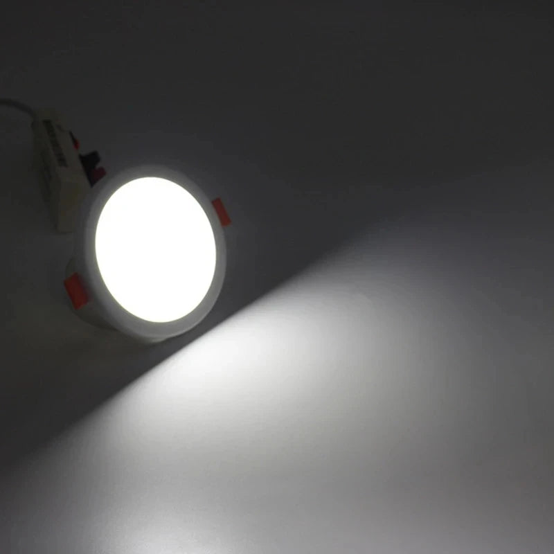 Ultra-Thin LED Recessed Panel Downlight 6W 8W 15W 20W Adjustable Cutout 50-210mm 85-265V