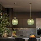 Nordic Glass LED Pendant Light E26 Single Head Cord Pendant Metal AC 90-260V Kitchen Island Bedroom Restaurant Cafe Hotel
