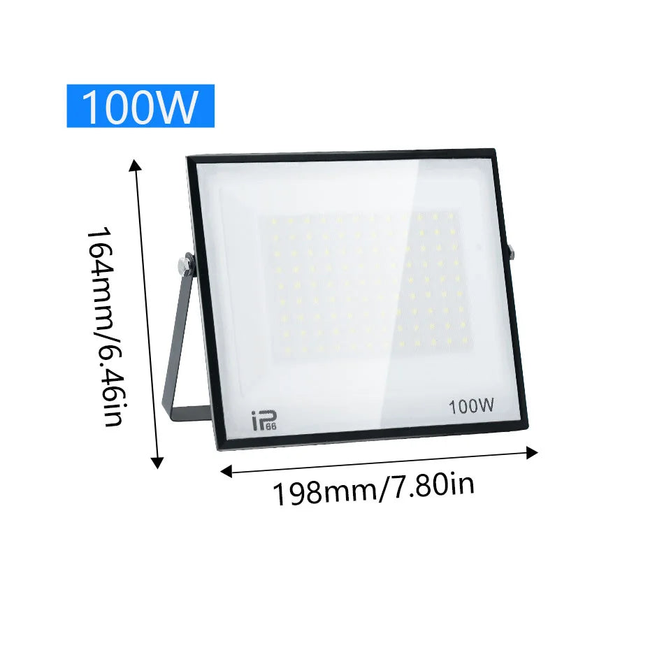 LED Flood Light 20W 30W 50W 100W 150W 200W 300W IP66 AC 100-130V 175-265V Warm Neutral Cool