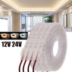 IP67 LED Strip Light 120 LEDs/m SMD2835 9-13W/m CRI 80+ DC 12V 24V 3-Color Waterproof