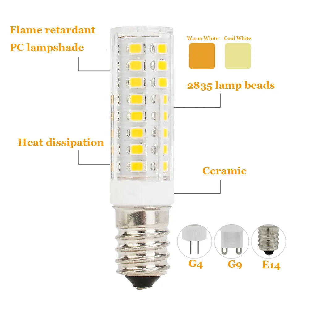 E14 LED Corn Bulb 7W 9W 12W 15W 18W SMD2835 360-Degree 500-1500lm AC 200-240V Non-Dimmable