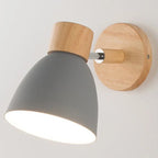 Nordic E26 E27 Wall Sconce Adjustable Steering Head 6 Colors Knob Switch 90-260V Bedroom Living Room