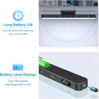 Rechargeable LED Light Bar 5W 120 LEDs 3-Color 5-Brightness Magnetic USB 2500mAh 300mm