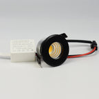 3W Mini COB LED Recessed Spotlight 270lm 30° CRI 80+ IP44 D37mm 28-30mm Cutout Dimmable