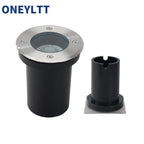 IP67 LED In-Ground Buried Light GU10 AC 85-265V MR16 DC 12V Square Round Stainless Steel