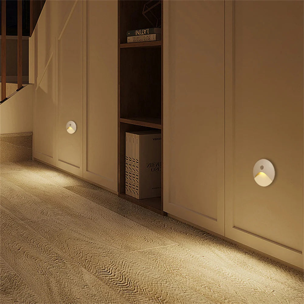 LED Recessed Stair Light PIR Motion Sensor Waterproof
