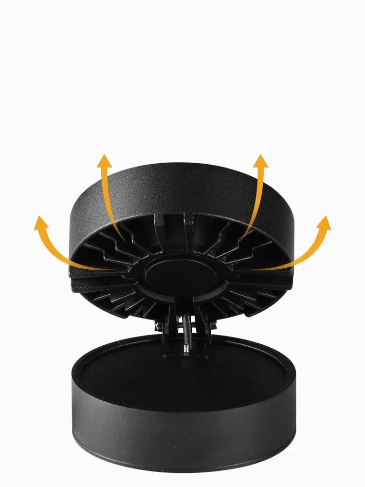 Foldable COB LED Surface Mounted Spotlight 7W 10W 15W Adjustable Brushed Nickel 85-265V