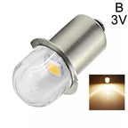 P13.5S LED Flashlight Replacement Bulb 0.5W DC 6V 12V 120 Degree SMD 2835 Warm White 3000K Cool White 6000K 50000 Hours Torch Upgrade