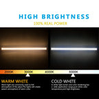 20W V-Shape T8 LED Tube 57cm 96-LED SMD2835 2000lm 270° Clear Milky AC 85-265V 2ft