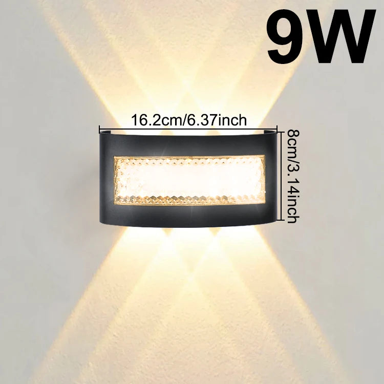 LED Wall Light 7W 9W 11W ABS Moisture Resistant Warm White or Dual Color AC 85-265V Indoor Outdoor Corridor Staircase Living Room