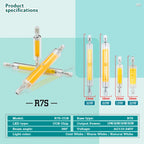 R7S COB LED Glass Tube Bulb 15W 20W 30W 50W 78mm 118mm Halogen Replacement 110-240V